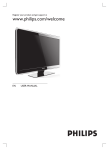 Philips 2U LTO Flat Panel Television User Manual