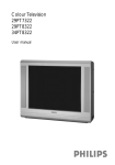 Philips 29PT7322, 29PT8322, 34PT8322 CRT Television User Manual