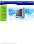 Philips 28PW962B Projection Television User Manual