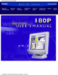 Philips 180P Computer Monitor User Manual