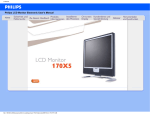 Philips 170X5FB/00 Computer Monitor User Manual