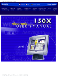 Philips 150X Computer Monitor User Manual