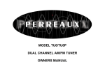 Perreaux TU6/TU6P Stereo System User Manual