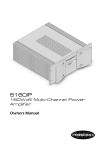 Perreaux 6160/P Stereo Amplifier User Manual