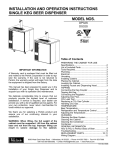 Perlick DP32S Beverage Dispenser User Manual