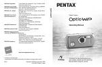 Pentax WP Digital Camera User Manual