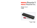 Pentax 3, 3 Plus Printer User Manual