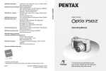 Pentax 15679 Digital Camera User Manual