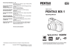 Pentax 12622 Digital Camera User Manual