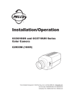 Pelco CC3710UH SERIES Digital Camera User Manual