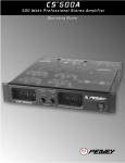 Peavey 80304543 Stereo Amplifier User Manual