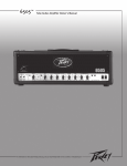 Peavey 6505TM Stereo Amplifier User Manual