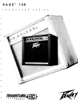 Peavey 158 Musical Instrument Amplifier User Manual