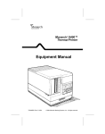 Paxar 9406 Printer User Manual