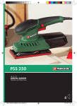 Parkside PSS 250 Sander User Manual