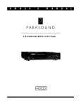Parasound C/DP-2000 CD Player User Manual