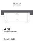 Parasound A 31 Stereo Amplifier User Manual