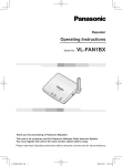 Panasonic VL-FAN1BX Grill Accessory User Manual