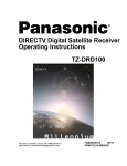 Panasonic TZ-DRD100 Satellite TV System User Manual
