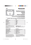 Panasonic SR-GA721 Rice Cooker User Manual