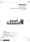 Panasonic SC-XH50 Home Theater System User Manual