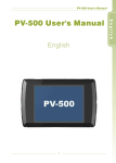 Panasonic PV-500 Flat Panel Television User Manual
