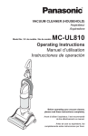 Panasonic MC-UL810 Vacuum Cleaner User Manual