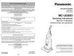 Panasonic MC-UG693 Vacuum Cleaner User Manual