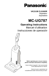 Panasonic MC-UG583 Vacuum Cleaner User Manual