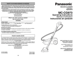 Panasonic MC-CG973 Vacuum Cleaner User Manual