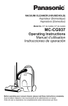 Panasonic MC-CG902 Vacuum Cleaner User Manual