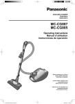 Panasonic MC-CG885 Vacuum Cleaner User Manual