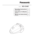 Panasonic MC-CG467 Vacuum Cleaner User Manual