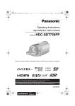 Panasonic HDC-SDT750K Camcorder User Manual