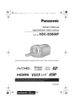 Panasonic HDC-SD800P Camcorder User Manual