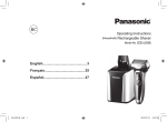 Panasonic ESLV95 Electric Shaver User Manual