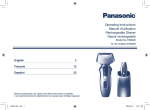 Panasonic ES8228 Electric Shaver User Manual