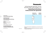 Panasonic ER206 Electric Shaver User Manual