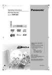 Panasonic DMR-E65 DVR User Manual