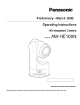 Panasonic AW-HE100N Digital Camera User Manual