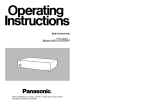 Panasonic AW-HB605 Switch User Manual