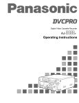 Panasonic AJ-D455P VCR User Manual