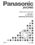 Panasonic AJ-D215P Digital Camera User Manual