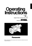 Panasonic AG-DVX100A Camcorder User Manual