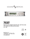 Panasonic 744T Speaker System User Manual