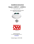 OWI AMP-IC5 Speaker User Manual
