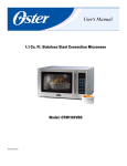 Oster OTM1101VBS Convection Oven User Manual