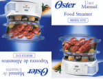 Oster 5712 Electric Steamer User Manual