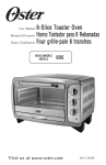 Oster 119308 Toaster User Manual