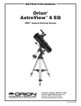 Orion 9827 Telescope User Manual